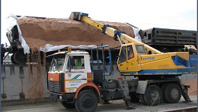 Выгрузка соли с использованием думкарных вертушек