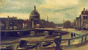 Вид Амстердама со стороны Центрального вокзала (View of Amsterdam from Central Station)