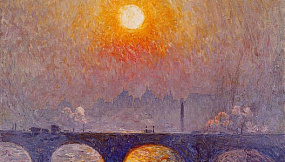 КЛАУС Эмиль (Бельгия) - Закат над мостом Ватерлоо (Sunset over Waterloo Bridge)